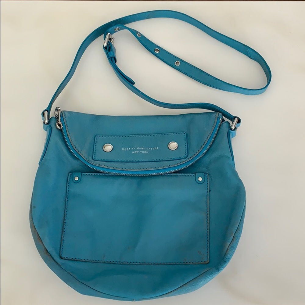 Marc Jacobs Teal Mini Natasha Crossbody Bag
